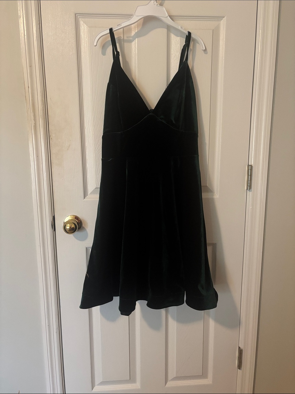 Teeze Me Black Velvet V-Neck Mini Dress